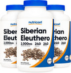 Nutricost Siberian Eleuthero 500mg, 240 Cápsulas - Eleutherococcus Senticosus