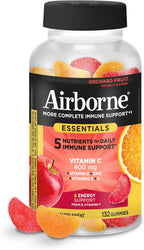 Airborne Immune Essentials Gominolas Multivitamínicas, Sabor Fruta de Huerto, 132 gominolas