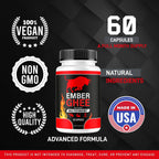 Ember Ghee Pills para Hombres - 5 Pack (300 Cápsulas)