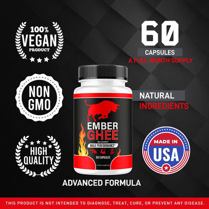 Ember Ghee Pills para Hombres - 5 Pack (300 Cápsulas) – Image 4