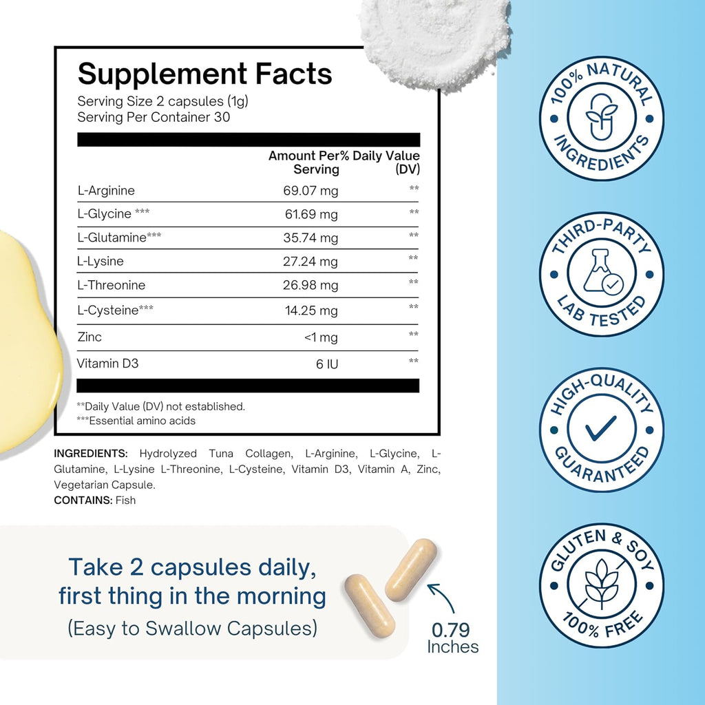 ALTAGAMMA 8 en 1 Suplemento de Apoyo Inmunológico con L-Lisina, Vitamina D y Zinc, 60 Cápsulas