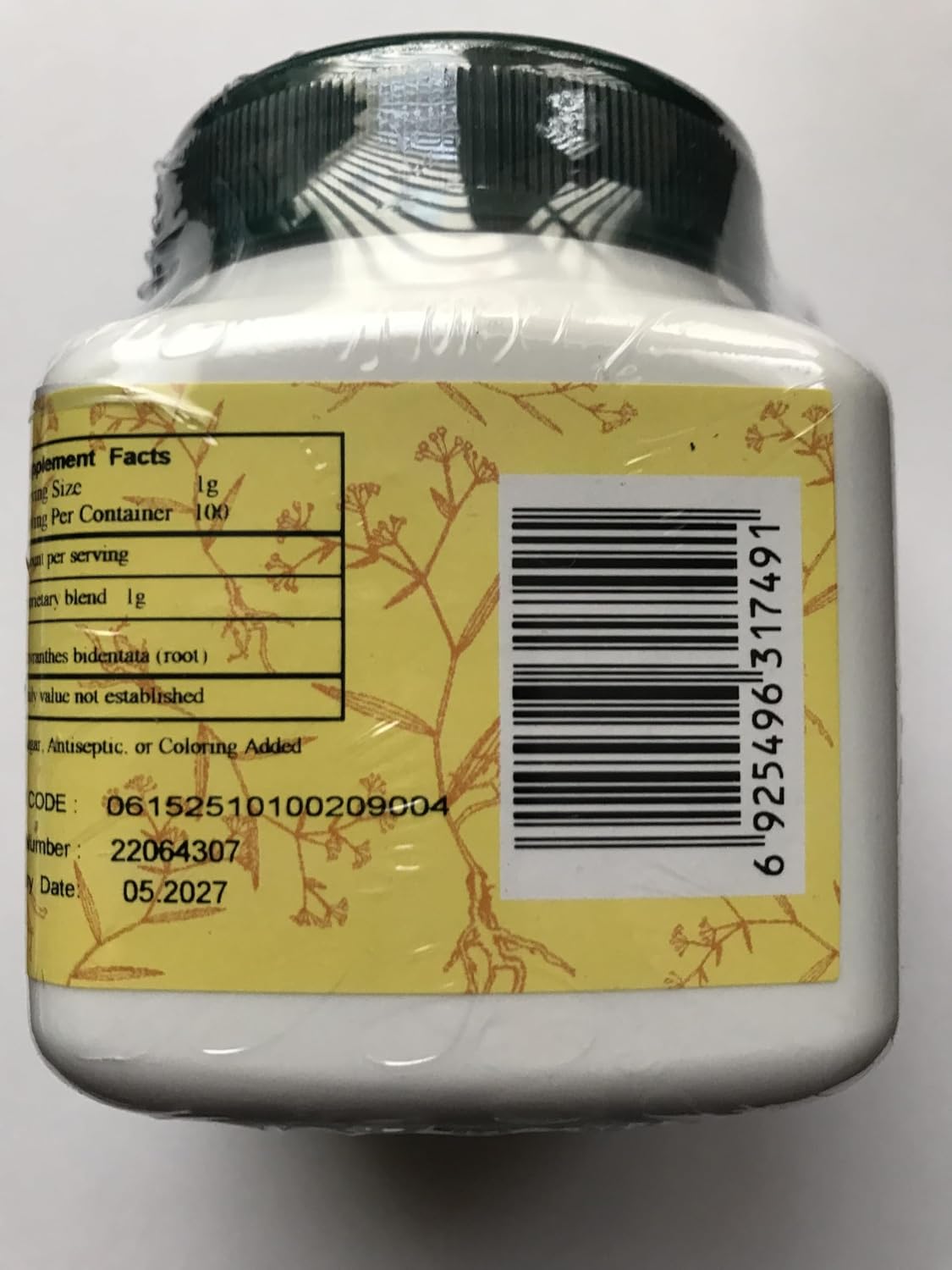 Niu Xi - raíz de Achyranthes, 100 gramos