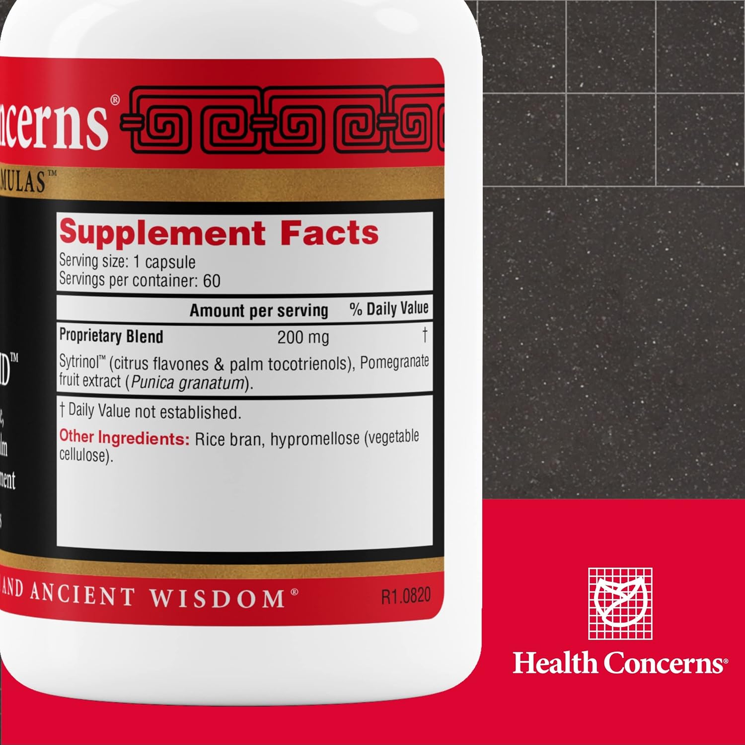 Health Concerns Polilipid – Apoyo Cardiovascular con Sytrinol y Granada – 60 Cápsulas