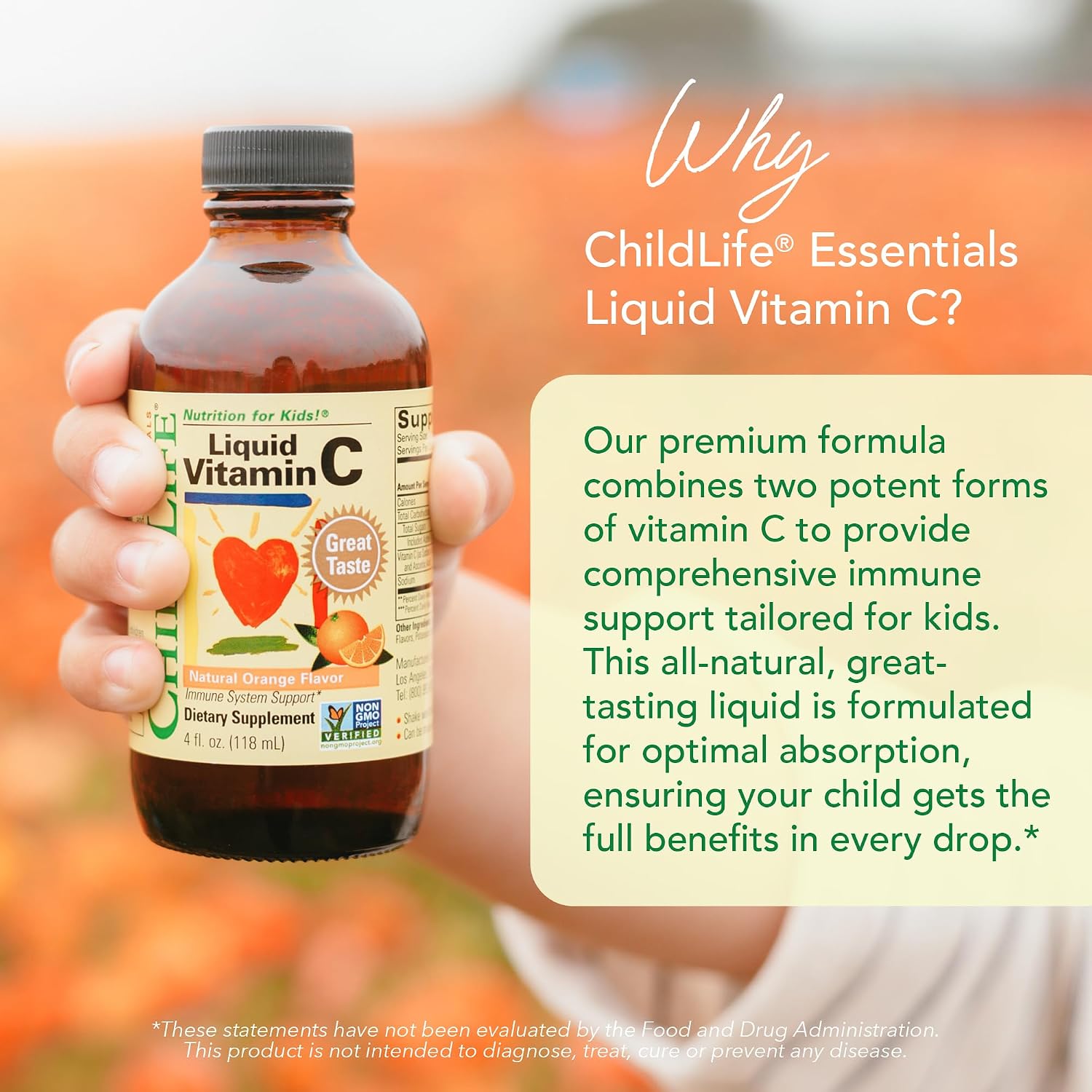 CHILDLIFE ESSENTIALS Vitamina C Líquida para Niños - 118 ml (Pack de 2)
