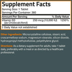 Bronson Vitamina D3 10.000 UI (250 mcg) - 360 Comprimidos