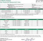 Pure Therapro Rx Vitamina B12 Sublingual - 5000 mcg con Metilcobalamina, Adenosilcobalamina e Hidroxocobalamina - 10 ml