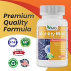 Motility Max – Apoya la motilidad espermática y la salud reproductiva, con L-Arginina, L-Carnitina y nutrientes esenciales, 60 cápsulas