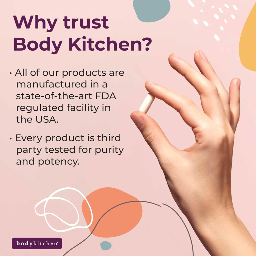 Body Kitchen Women’s Multivitamin with Optifolin+ & VitaCholine – 60 Cápsulas