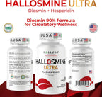 Hallosmine Ultra - Diosmin 500mg y Hesperidin 150mg - 60 cápsulas