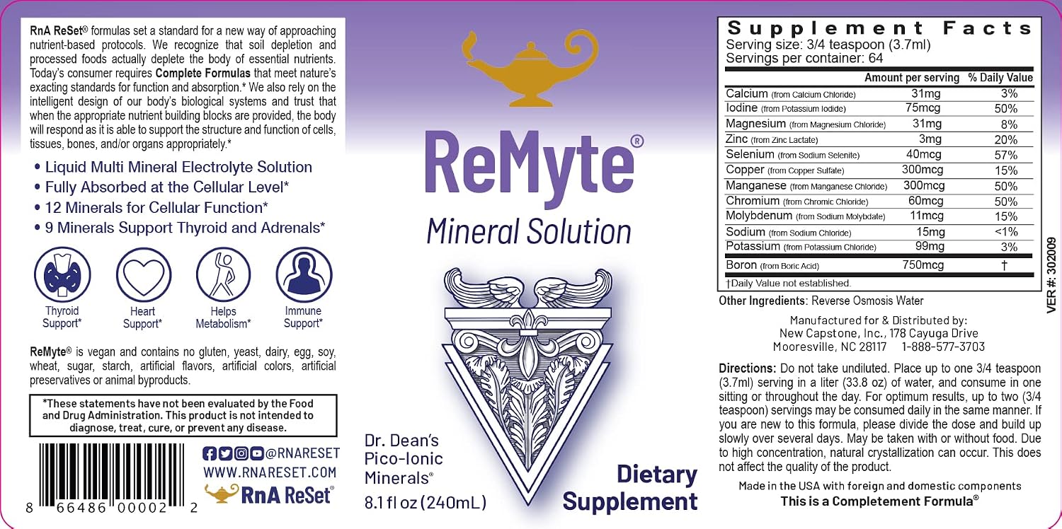 RnA ReSet - Restablecimiento total del cuerpo, Protocolo de suplemento dietético, Magnesio, Electrolitos, Vitamina B, Proteína en polvo de vainilla, Bienestar y longevidad