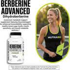 NutraBio Berberine Advanced – Dihidroberberina 200 mg, 60 Cápsulas