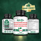 Satoomi NAD Suplemento para Mujeres - Nicotinamida Ribósido Resveratrol 900mg, Quercetina, Cúrcuma, Astrágalo, Ginseng, Vitamina D3, Vitamina C - 60 Cápsulas