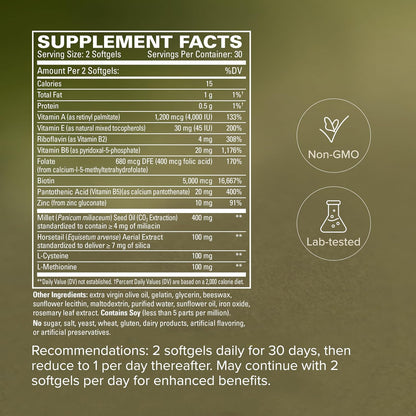Terry Naturally Hair Renew Formula – 60 – Biotina: contribuye al metabolismo energético normal, al funcionamiento – Image 5