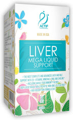 Actif Liver Mega Liquid Support - Suplemento Hepático Completo, 32 oz