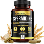 Earth Elixir Espermidina 1200mg (90 Cápsulas) – Antiaging – Extracto de Germen de Trigo Fermentado