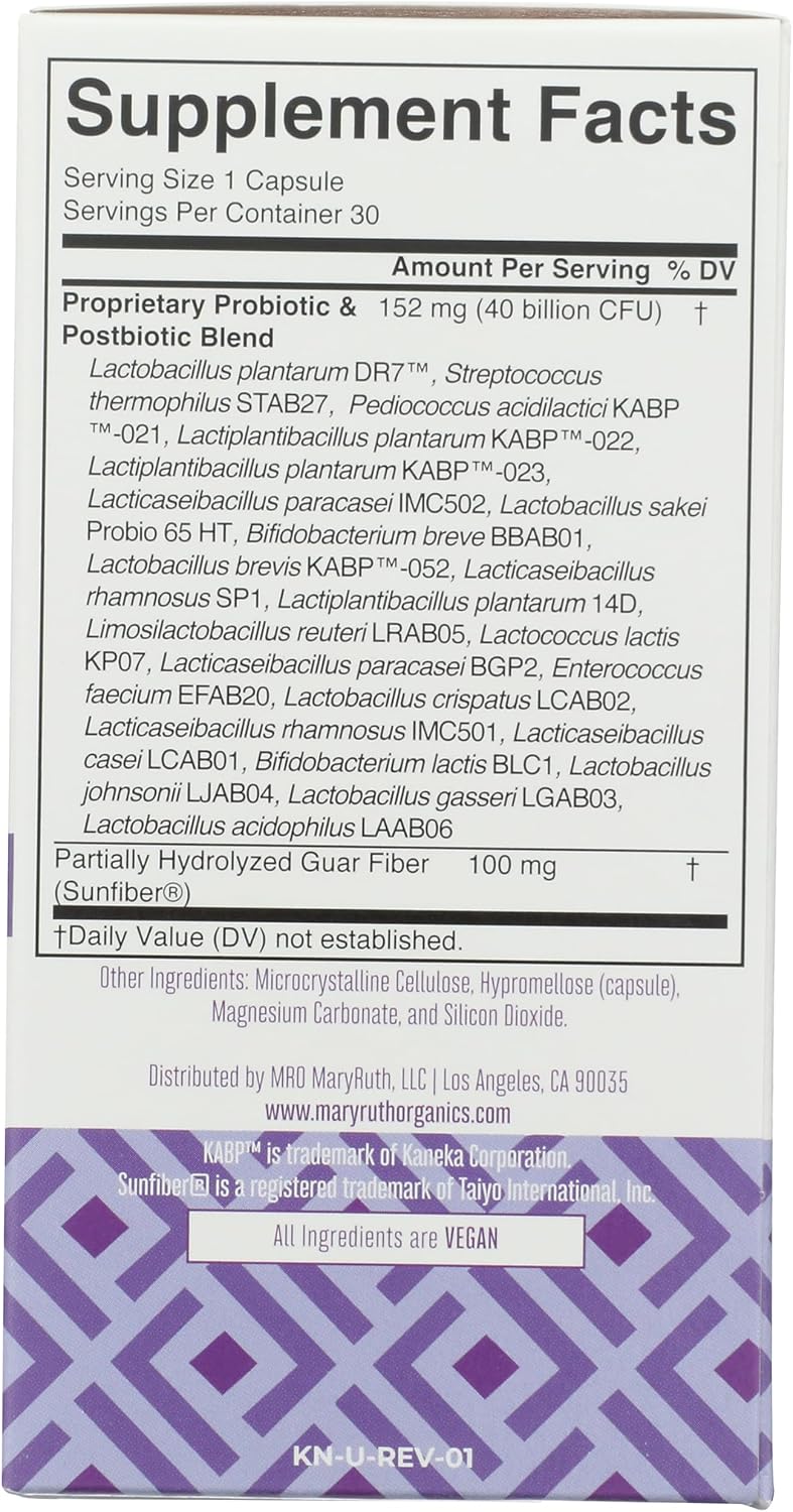 MARYRUTH'S Daily Care 40+ Women’s 3-in-1 Capsules, 40 B CFU, 30 ct