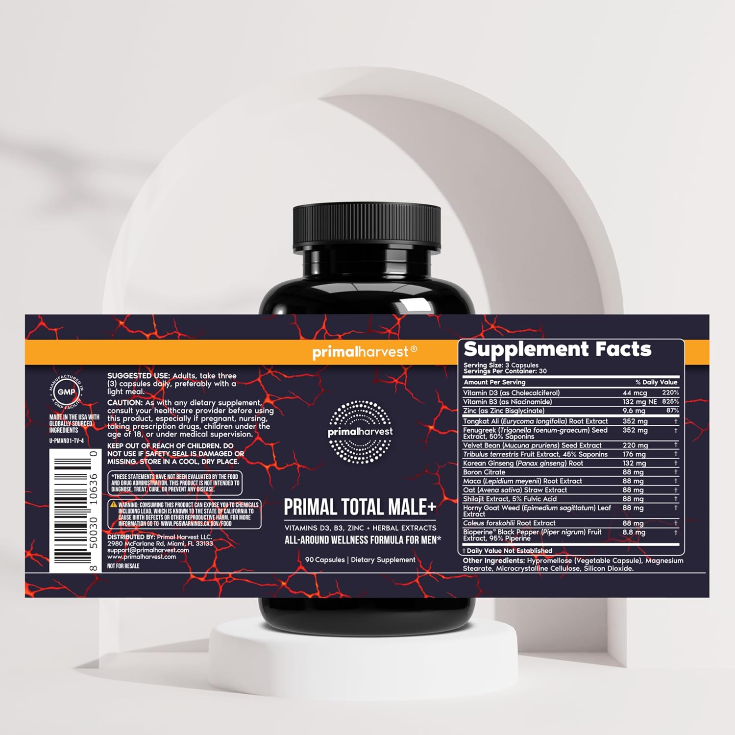 Primal Harvest Total Male+ Multivitamínico para Hombres