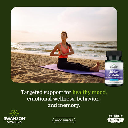 Swanson Lithium Orotate 5 mg (60 Cápsulas Veganas) – Image 2
