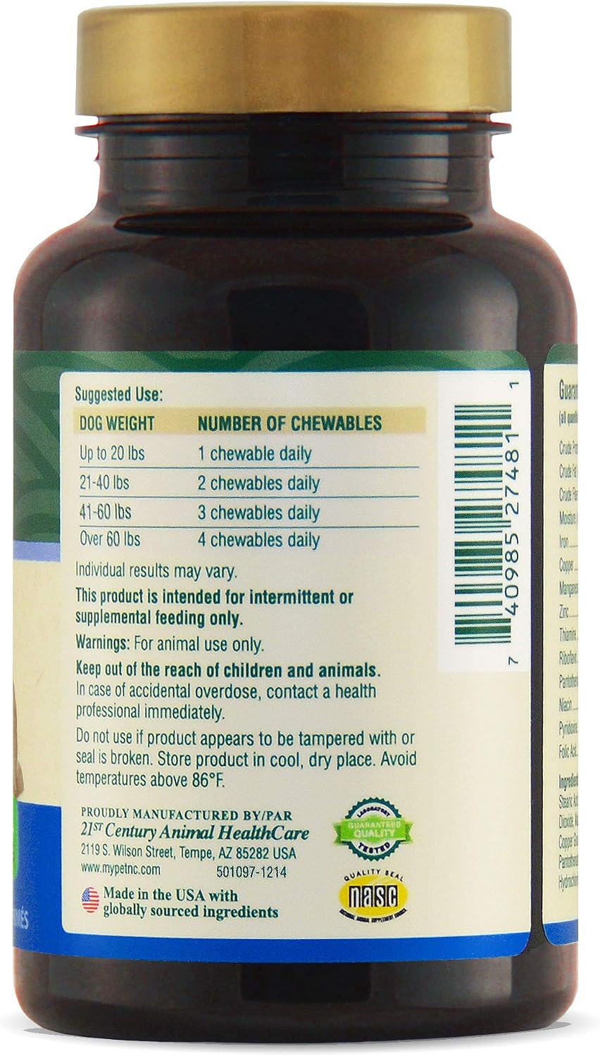 Petnc Adult Multi Chewables Multivitamin for Dogs, 75 Count, Liver Flavor