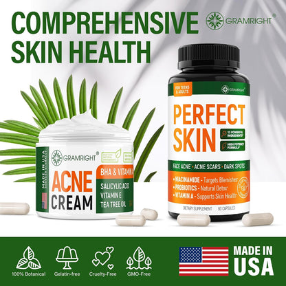 Perfect Skin Acne Pills - Suplemento para el – Vitex (Sauzgatillo) y Saw Palmetto: extractos herbales – Image 7