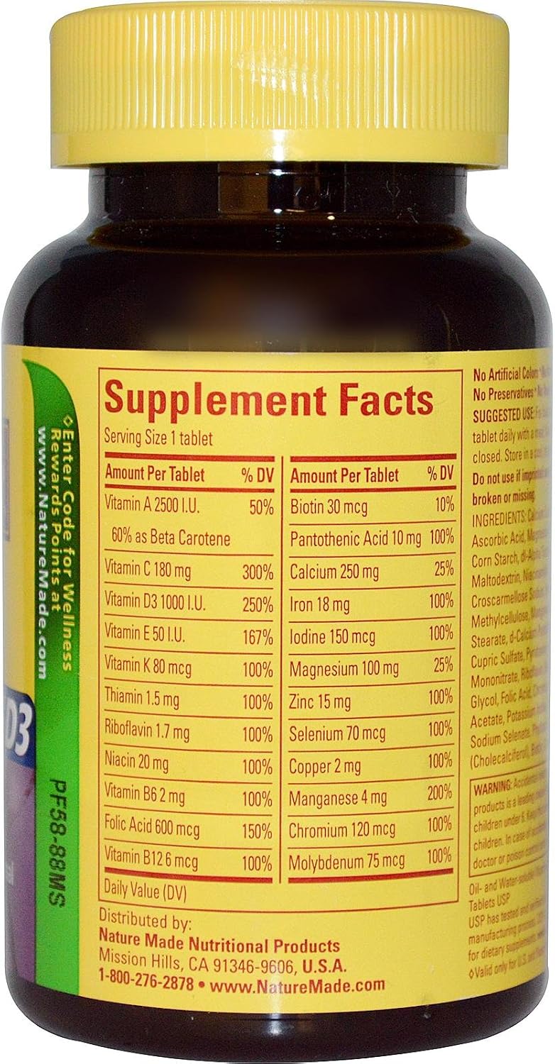 Nature Made Multivitamínico para Mujeres – 90 Comprimidos