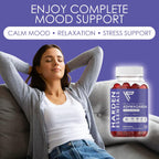 KSM-66 Ashwagandha Gominolas 1500mg por Dosis – Apoyo Contra el Estrés – con Melisa y Vitamina D – 60 Gominolas – Vegano