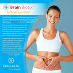 Brain Bean Brain Biotix | Probiótico y Prebiótico de Esporas para Intestino y Cerebro | 30 Dosis