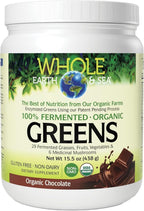 Whole Earth & Sea de Natural Factors, Verduras Fermentadas Orgánicas, Complemento Alimenticio Vegano, Sin Sabor, 391 g