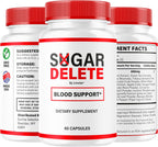 Sugar Delete Cápsulas - Suplemento Premium con Ingredientes Naturales, 60 Cápsulas para 1 Mes