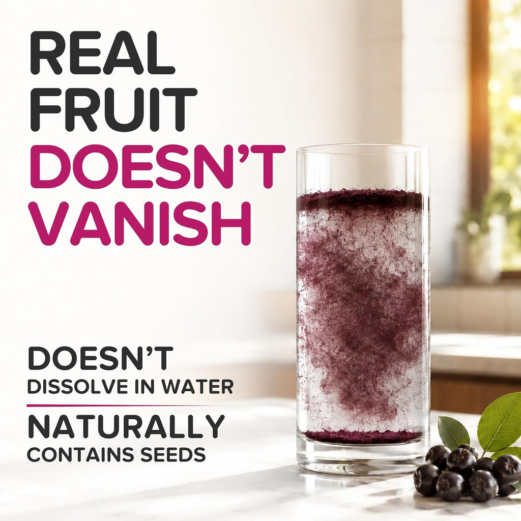 Polvo de Aronia Natural - Bayas de Chokeberry Negro (453g)