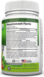 Cápsulas Orgánicas de Super Greens - NutriONN - 120 Cápsulas
