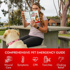 Pet Vet First Aid Book Guide for Dogs & Cats - Complete First Aid Book for Emergency Care, CPR, Toxicity Calculators, Cat & Dog Wound Care, Pet Health Veterinary Books, Dog Health, First Aid Supplies