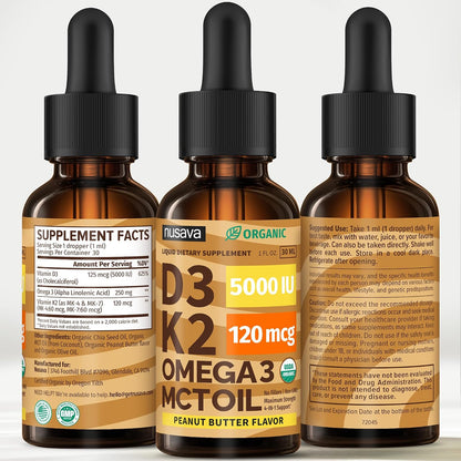 Vitamin D3 K2 Drops con MCT Oil y Omega 3 - – La vitamina K contribuye a la coagulación sanguínea normal y al – Image 8