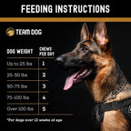 Team Dog Probióticos para Perros - Masticables Digestivos con Enzimas - 120 unidades