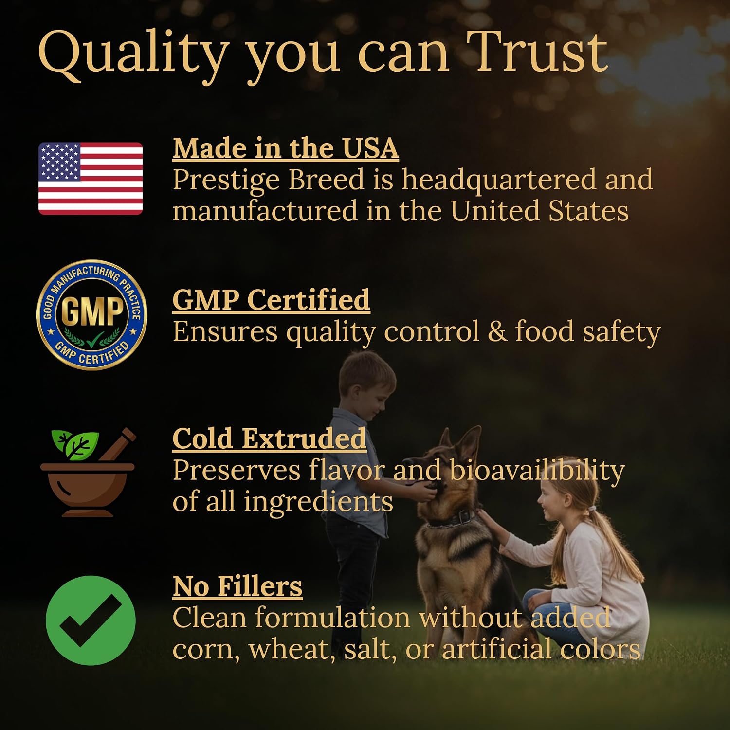 Prestige Breed Multivitamínicos, Nutrición Equilibrada para tu Pastor Alemán, 90 Comprimidos, Sabor a Bacon Real