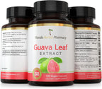 Florida Herbal Pharmacy, Extracto de Hoja de Guayaba 10:1 - 120 Cápsulas, Suministro para Dos Meses