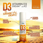 BIOLABS PRO Vitamin D3 10,000 UI Cream with K2 and Olive Oil - 85 g