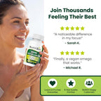 Marine Phytoplankton Omega 3 - Complemento Vegano de Algas Marinas, 1000mg, 60 Cápsulas