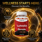 Luteolin 100mg Supplement - Gomitas Veganas Sin Azúcar para Memoria y Energía - 60 uds