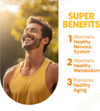 Zenavea Benfotiamina 300 mg – 180 Cápsulas (Suministro para 3 Meses) – Vegano, Sin Gluten, No GMO