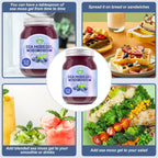 SumDIP Sea Moss Gel de Arándanos Azules - 18.5oz (524g) - Suplemento Natural de Vitaminas y Minerales