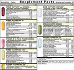 Great Start Pack Diario Todo en Uno - Nutrición Esencial con Vitaminas C, D3, K2, Complejo B, Zinc, Minerales Traza, Super Greens y Colágeno Marino - 30 Días