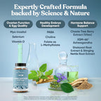 Eu Natural Conception for Her - Suplemento de Fertilidad para Mujeres con Myo-Inositol, Folato, Shatavari y Vitex - 120 Cápsulas Veganas