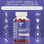 KSM-66 Ashwagandha Gominolas 1500mg por Dosis – Apoyo Contra el Estrés – con Melisa y Vitamina D – 60 Gominolas – Vegano
