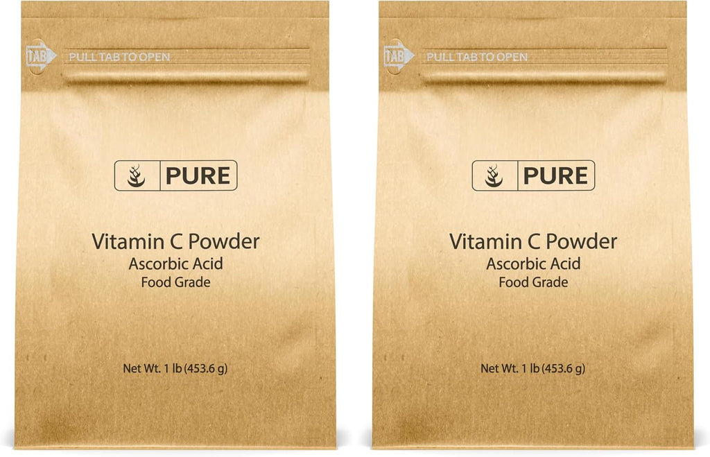 PURE ORIGINAL INGREDIENTS Vitamina C en Polvo (454 g) - Ácido Ascórbico, No Transgénico