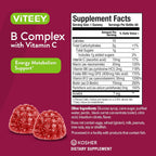 Viteey Complejo B en Gomitas con Vitamina C - 60 Gomitas