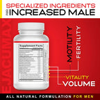 Ejacumax Vitality – Suplemento de fertilidad para hombres – 60 cápsulas