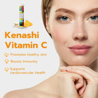Kenashi Vitamina C 1000mg Efervescente con Zinc, Potasio, Magnesio y Vitamina E - 20 Comprimidos