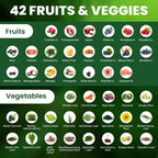 AAMATEC LIFE Multivitamínico con Zinc y Mezcla de 42 Frutas y Verduras - 60 Cápsulas