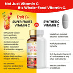 Organic Veda Super Fruits Vitamina C - Amla y Acerola con Bioflavonoides - 120 Cápsulas Veganas